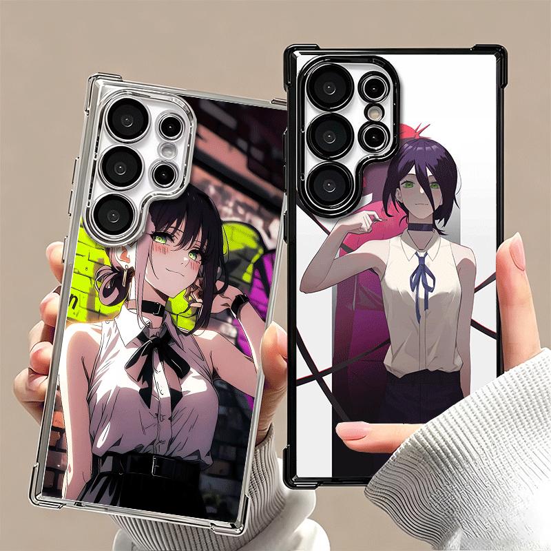 Anime Character R-Reze CSM Plating Phone Case For Samsung Galaxy S24 S25 FE S26 Edge S23 Ultra S22 S21 Plus S20 Anti-Fall Airaba