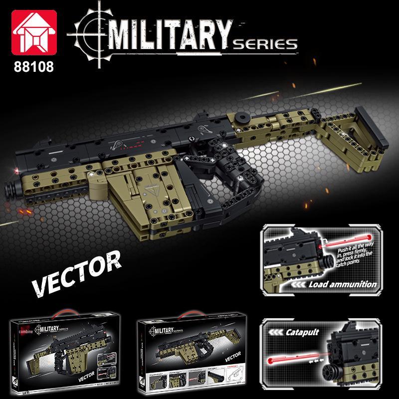 Lego-Compatible Building Block AK47 Rifle & Barrett Sniper Assembly Toy - Ideal Gift for Boys.