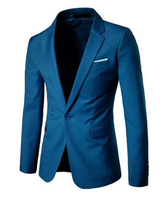 Europese Maat Heren Slim Fit Blazer - Verdikte Casual Pak, Koreaanse Stijl