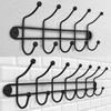 KADAX Clothes Hanger Holder Black 5 + 7 Hooks