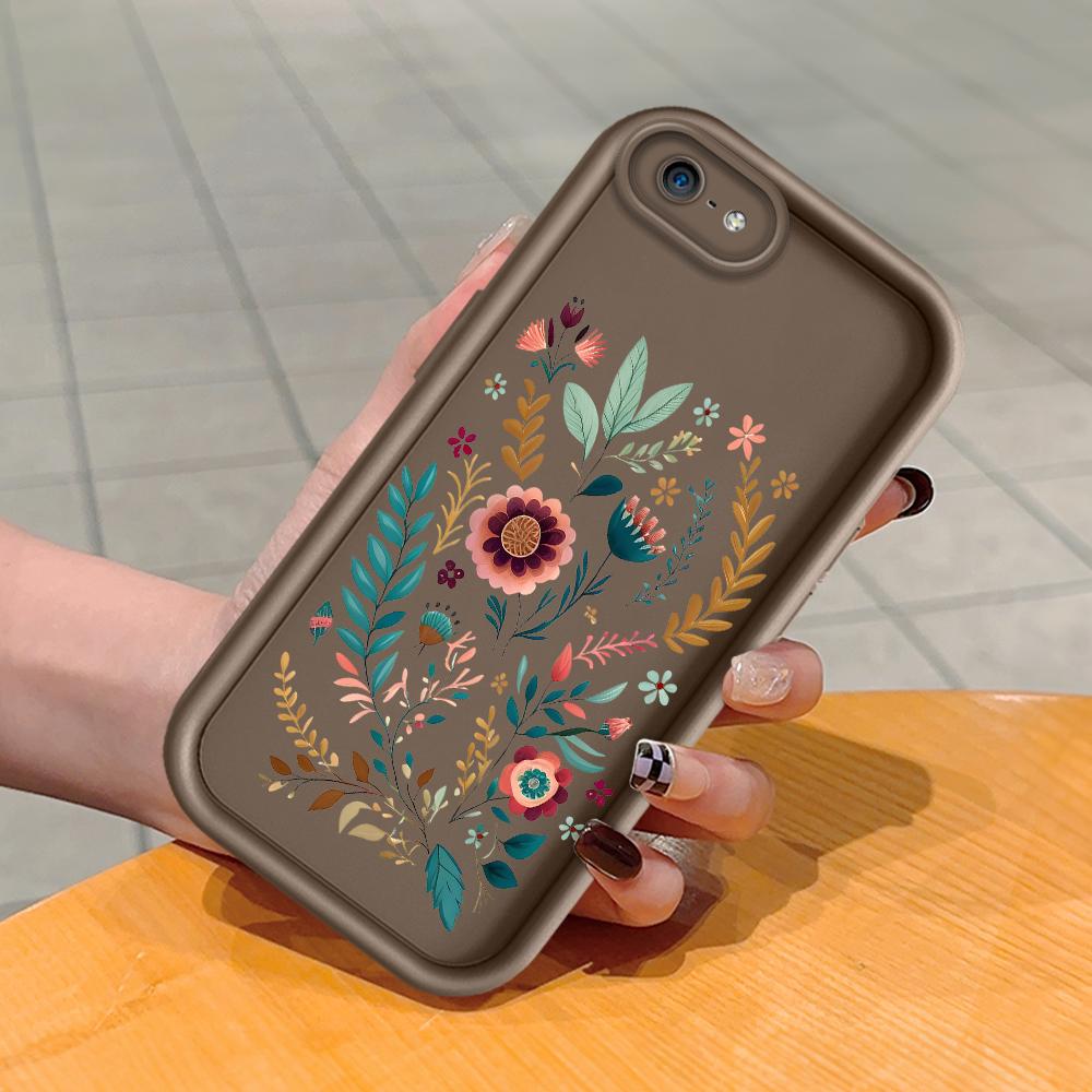 

Мягкий силиконовый квадратный чехол с рисунком лестницы для телефона, полное покрытие камеры, противоударный защитный резиновый чехол для iPhone Infinix Tecno OnePlus OnePlus 8T коричневый