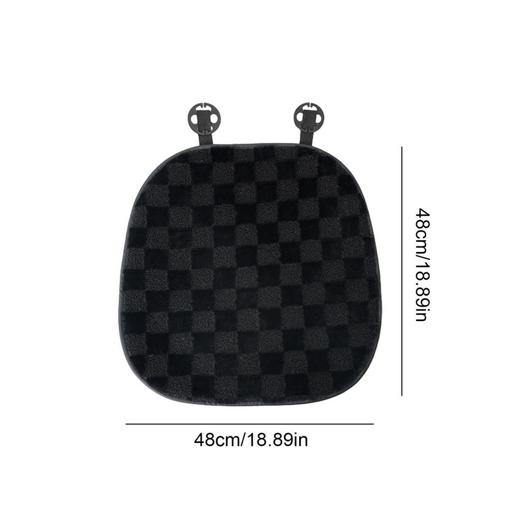 Bil Sittdyna Plysch Framstolskudde Varm Bilsitsskydd Lyxiga Bilsätetillbehör Andningsbar För Kallt Väder