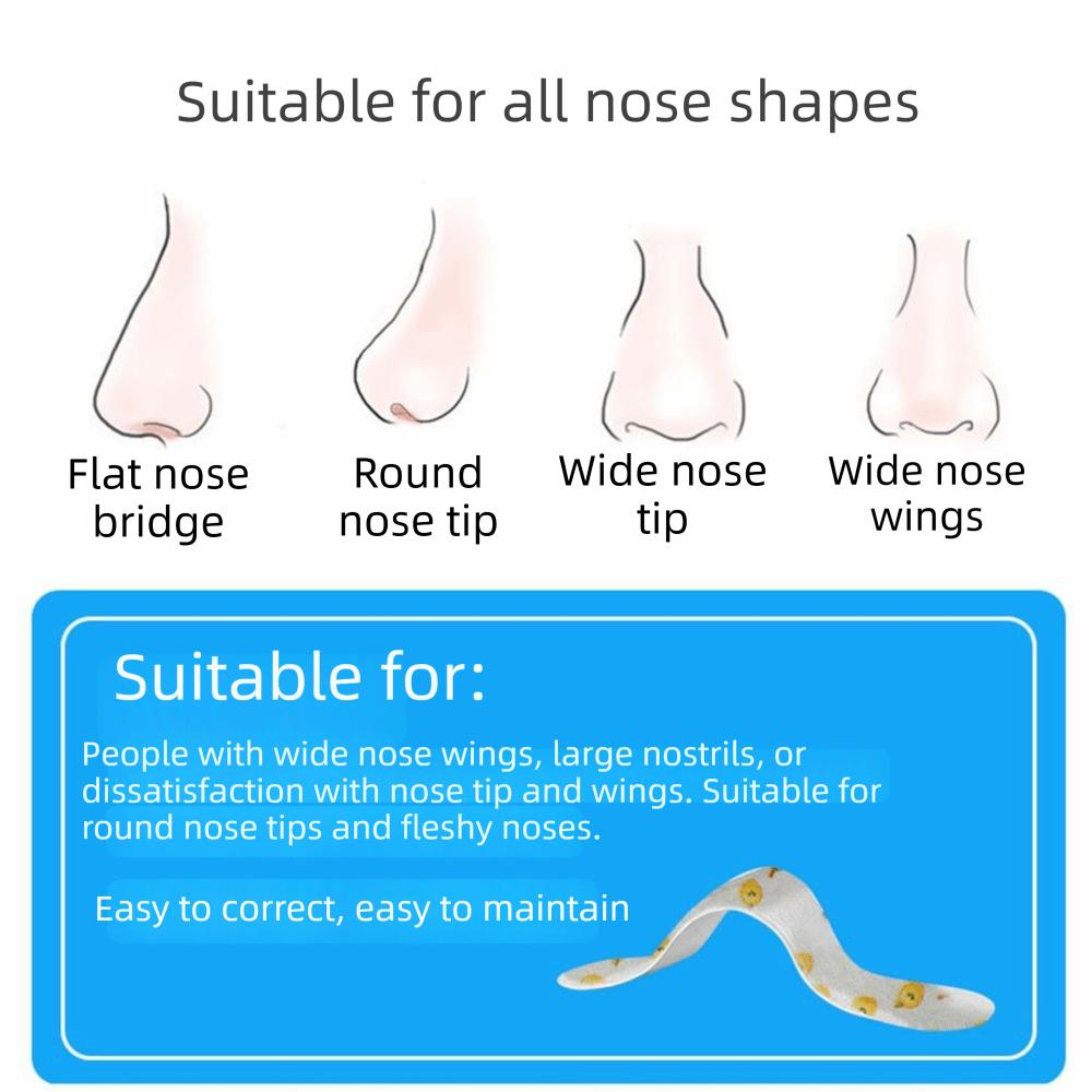 50Pcs Adjustable Nose Lifter Strips Nose Shaping Stickers External Support Fixation