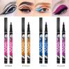 4 Renk Likit Eyeliner Kalem Siyah Kahverengi Mavi Mor Su Geçirmez 36H Uzun Ömürlü Göz Kalemi Kalem Makyaj