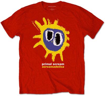 Maglietta unisex rossa Primal Scream Screamadelica