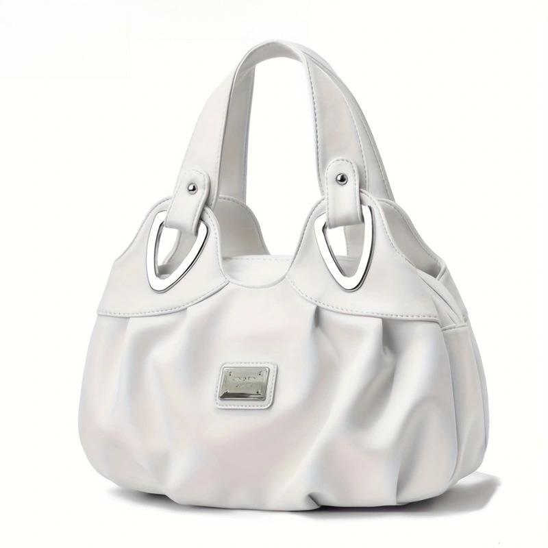 Женская сумка, Сумка-тоут из мягкой ПУ-кожи белый