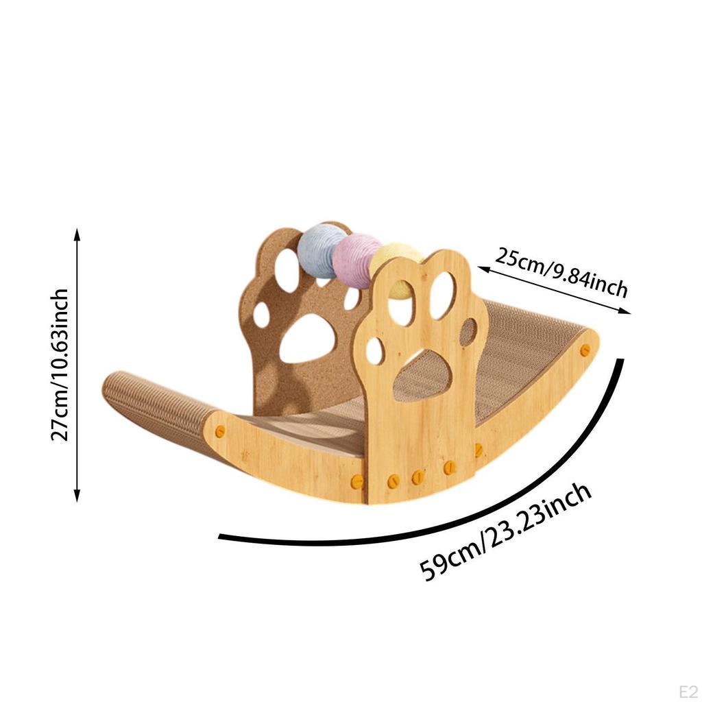 Cardboard Cat Scratching Lounge Bed for Indoor Kittens
