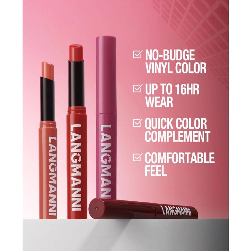 12 Color Matte Lipstick Pencil Waterproof Long Lasting Non-Stick Cup Lip Stain Tint Cosmetic Nude Lipstick Pen Makeup Maquillage