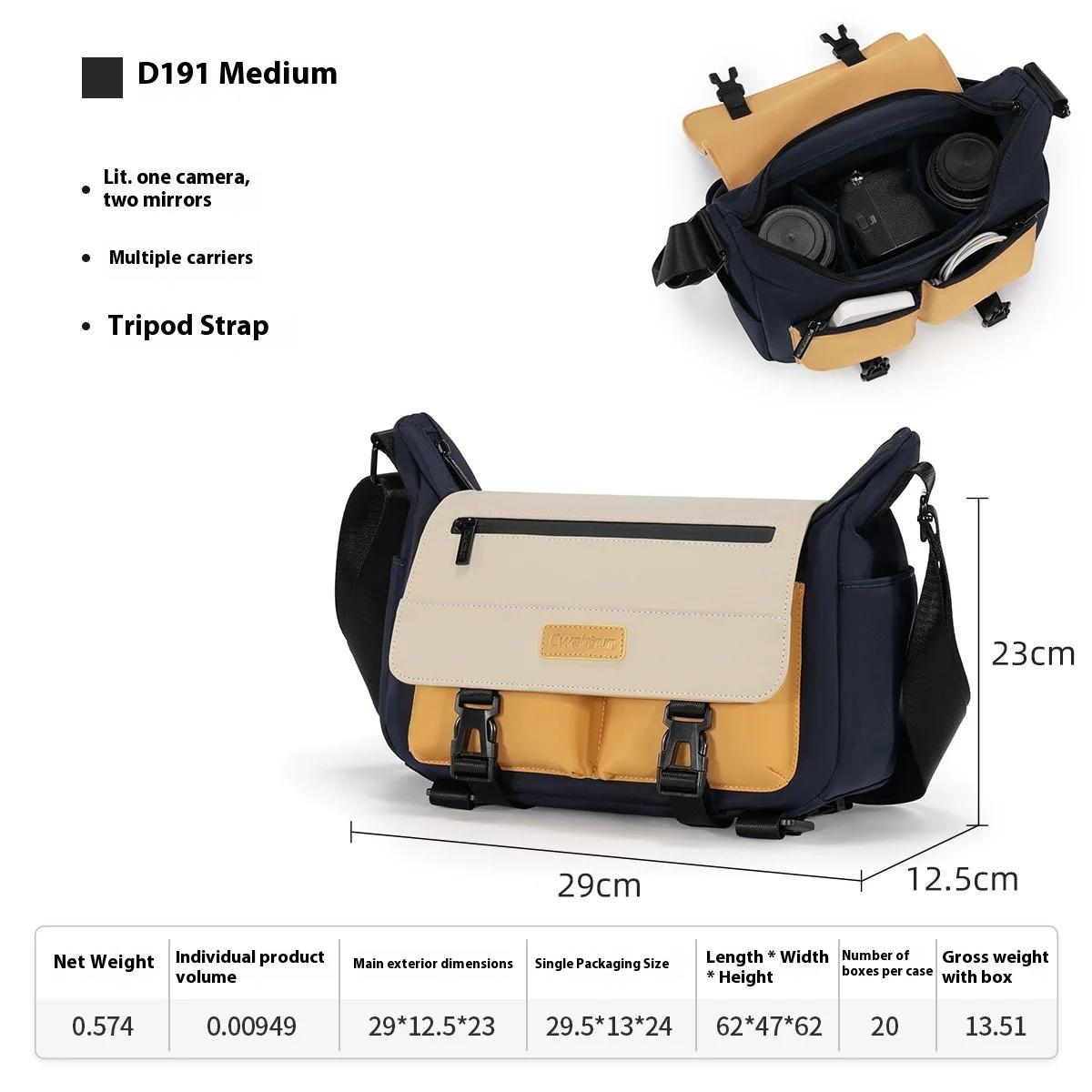 

Shoulder Camera Bag Waterproof Messenger Micro-Single SLR Unisex Camera Crossbody Bag Multi-Function Camera Storage Bag Medium