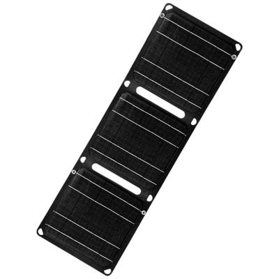 5V Portable Foldable Solars Panel ETFE Monocrystallines Silicon with Double USB and Port for Camping and Hiking