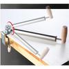 Rolling Pin Stainless Steel Comfortable Grip Kitchen Utensil Pizza Dough Roller for Pizza Dumpling Baking Pastry Dough Bread