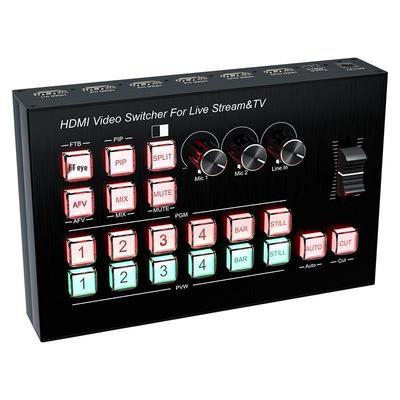 4x2 HDMI Switcher with Type-C Capture & OSD Display - 4-Channel Game Switch