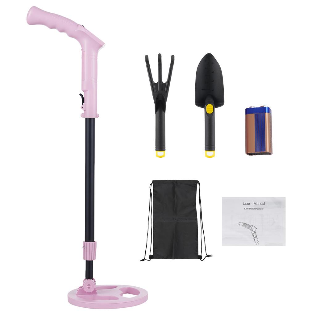 Metal Detector for Kids Gold Digger Treasure Hunter Handheld Metal Seeking Tool Adjustable Stem 20.86  31.1  with LCD