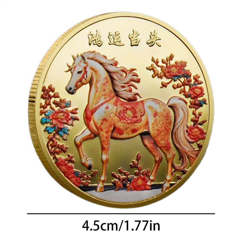 Blessing Collection Coin 2026 Year Of The Horse Event Souvenir Blessing Keepsake Chinese New Year Luck Gift Crafts