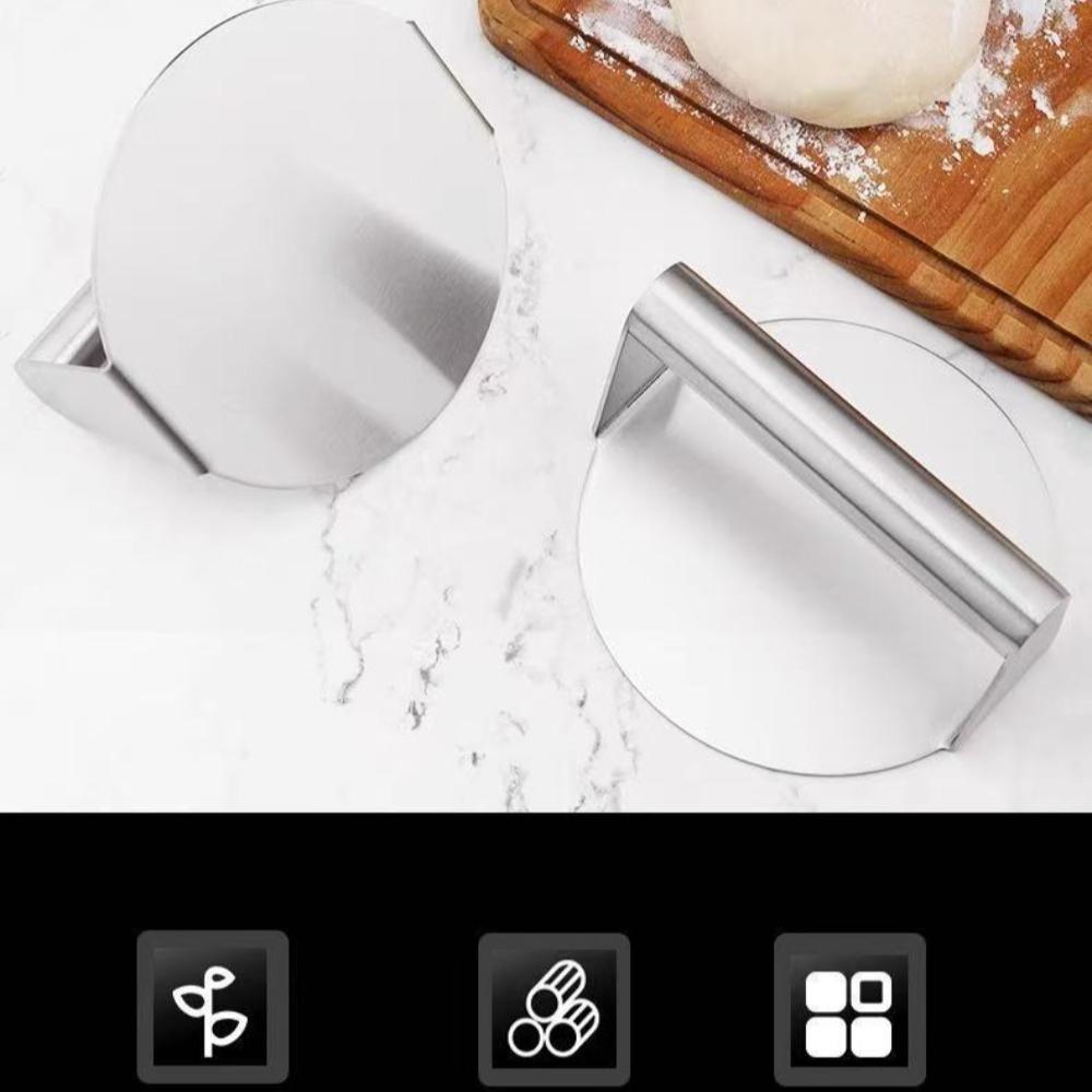 Nerezová ocel Smash Burger Lis na hamburgerové placičky Mačkadlo na maso Kruhová forma na lis na maso na lahůdky Kuchyňské doplňky