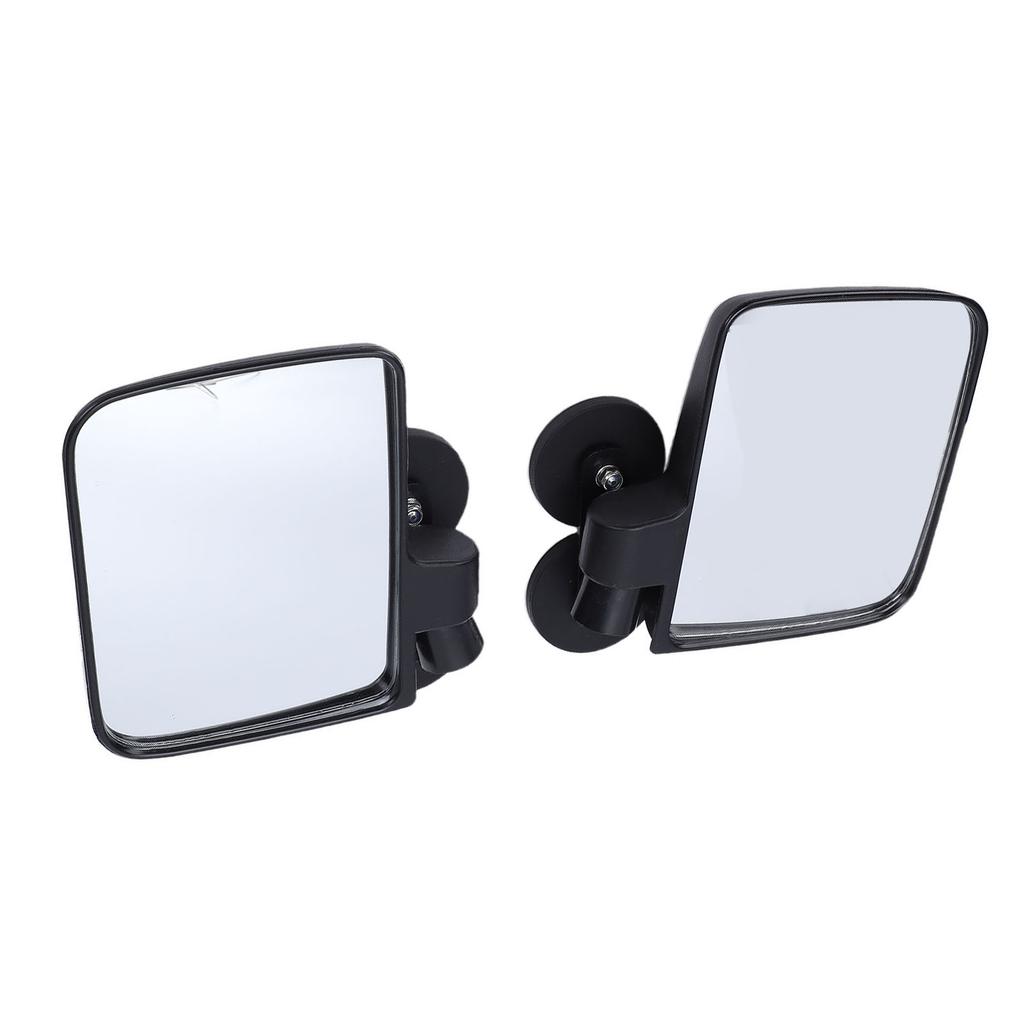 1 Pair Golf Cart Rear View Side Mirror Large HD Glass Magnetic Mirrors Universal for Tractors