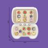 Fast Push Handheld Puzzle Game Quick Push Game Light Up Reaction Training Toy Interactive Finger Dance Game Machine Gifts For Kids