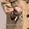 Preserved Mini Rose Bouquet - Artificial Dried Flowers Gift Ornament for Birthdays and Souvenirs
