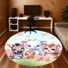 1pc Jungle Friends Round Chair mat Area Rug - Non-Slip, Floor Mat for Office, Bedroom, home decor Christmas Gift p0811041