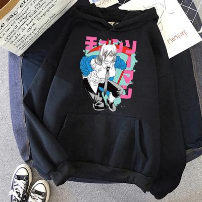 Chainsaw Man Anime Kobiety Bluzy Plus Size Bluza Harajuku Kobieta Długi Rękaw Sweter Casual Streetwear Ubrania Topy