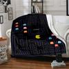 1pc Pacman Adventure flannel Blanket for Super Soft Cute Comfort Blanket for Travel Bedding Couch Sofa Blanket Y73056