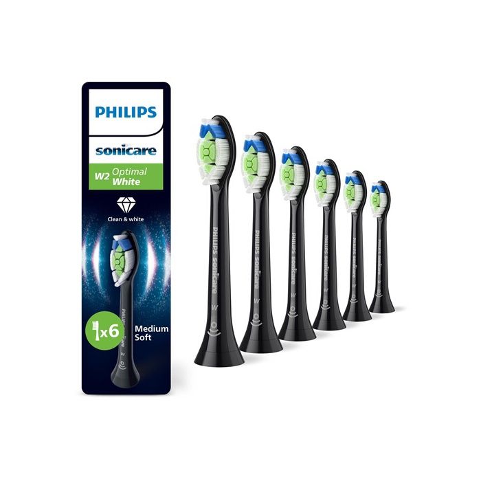 Brossette dentaire Philips Sonicare HX6066/88 Optimal White Têtes de brosse à dents standard - Lot de 6