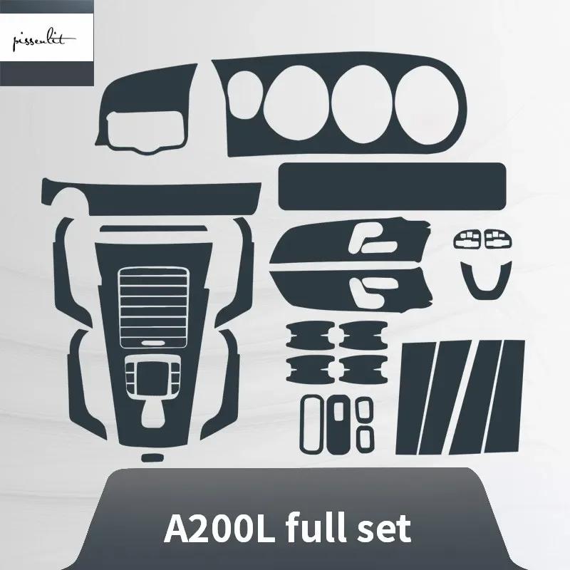 For Mercedes Benz A Class W177 V177 A180 A200 A220 A250 2019+ Car Center Console Full Set Interior Mouldings TPU Protector Film