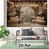 2D Fall Rustic Barn Backdrop Cloth for Thanksgiving Harvest Wedding Photo Booth Background