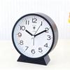 Quiet Movement Kids Alarm Clock with Arabic Numerals Modern Minimalists Battery Operated Table Clock for Student Gift