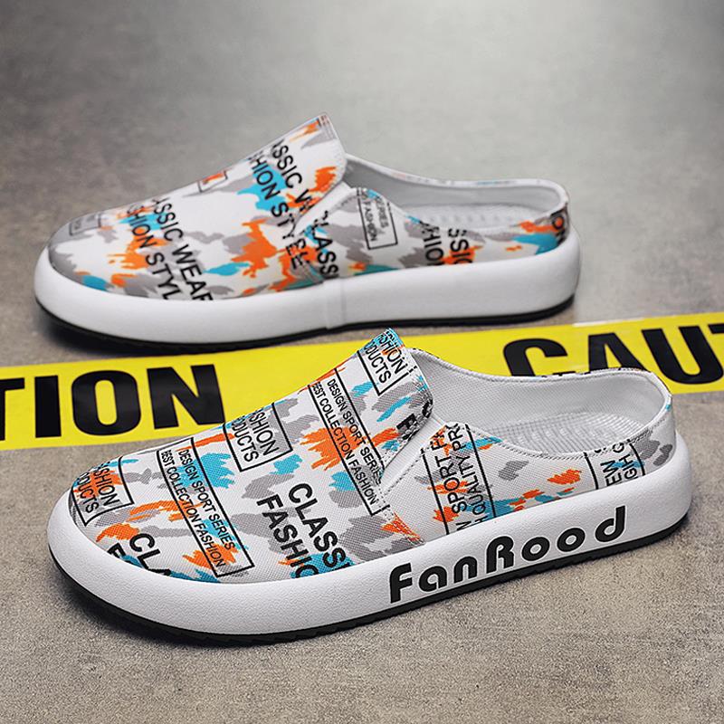 

Baotou drag men s 2025 new summer breathable retro trend casual sports one pedal without heel men s half drag 39