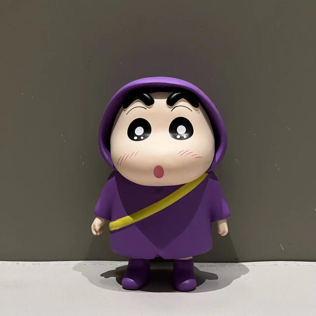 Shinchan Crayon Colorful Raincoat Standing Figure Desktop Decoration Cartoon