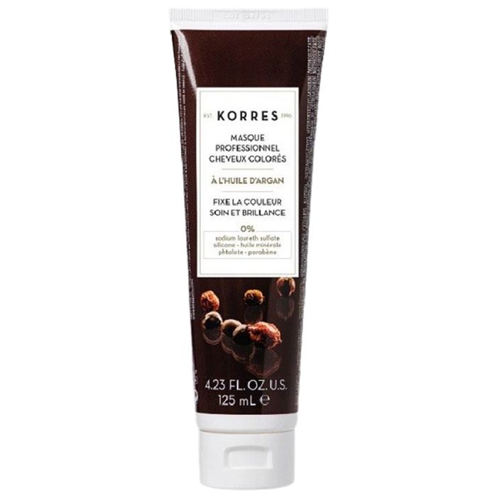 Masque Cheveux Colorés à l'Huile d'Argan - KORRES - 250ml - Spécifique après couleur