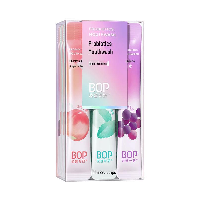 Bop Pop Probiotic Mouthwash & Portable Oral Rinse Strips