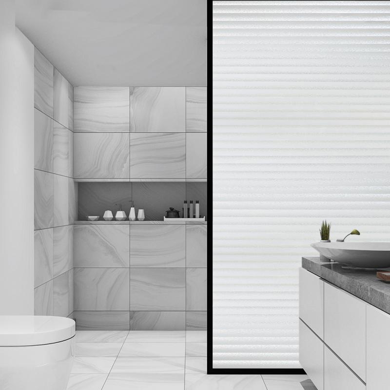 Matte Window Film Decorative Glass Film Anti UV Window Privacy Film Frosted Non Adhesive Cover Stained Sticker for Home Office