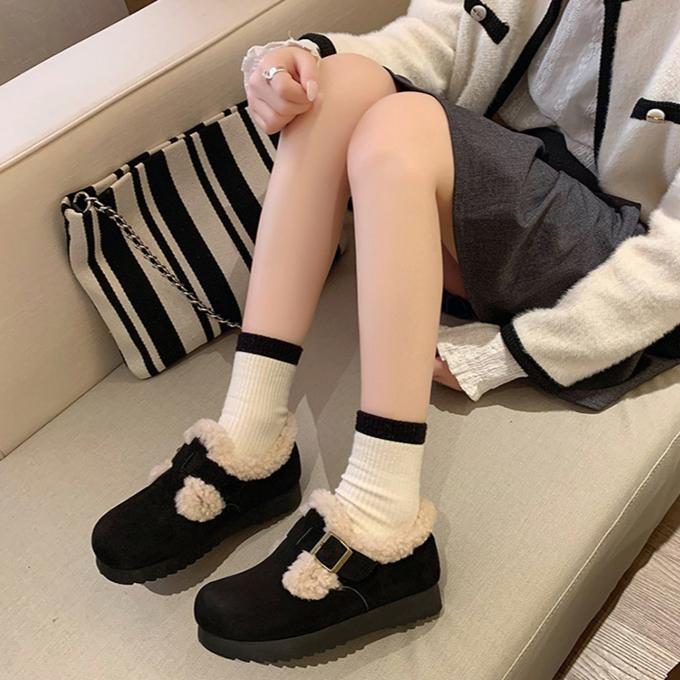 Winter Velvet Korean Version Student Board Shoes, Sports Warm and Casual Shoes