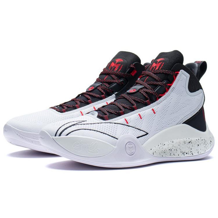 Li Ning CJ 1 CJ 1 Textile, Synthetic Leather, TPU Cushioning Slip Resistant Abrasion Resistant Coverage Support Mid Top ABAR019-10
