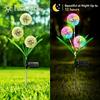 Solar Scallion Ball Lamp Dandelion Lamp Outdoor Villa Courtyard Garden Decoration Lawn Lamp Ground Insertion Decorative Lamp