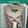 Chic Plussize For Shirt Womens Autumn And Winter Featuring Unique Mushroom Edges And Quality Basic Bottom Shirt