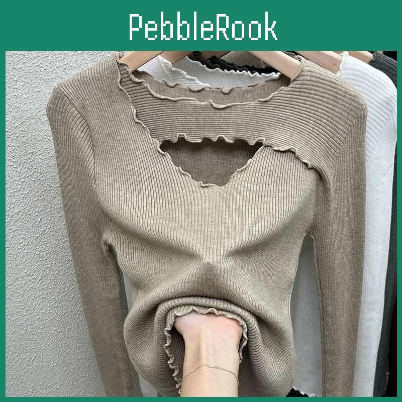 Chic Plussize For Shirt Womens Autumn And Winter Featuring Unique Mushroom Edges And Quality Basic Bottom Shirt