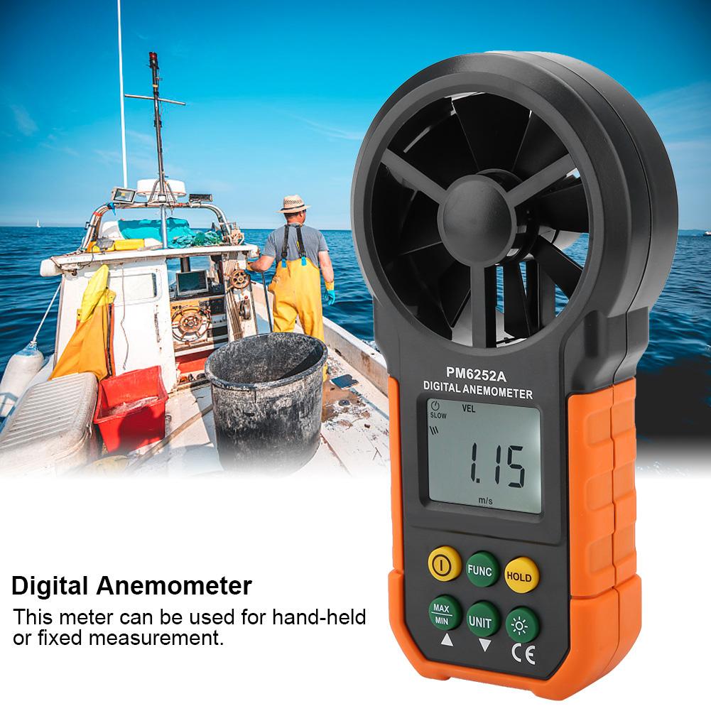 PEAKMETER PM6252A Digital Wind Speed Meter Air Volume Measuring Anemometer
