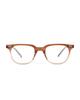 Hangeul Square Horn-Rimmed Two-Tone Brown