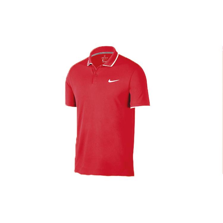 Nike T Shirts Men's Red White Moderate Straight Fit 939138-687