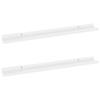 VidaXL Étagères murales 2 pcs Blanc brillant 80x9x3 cm