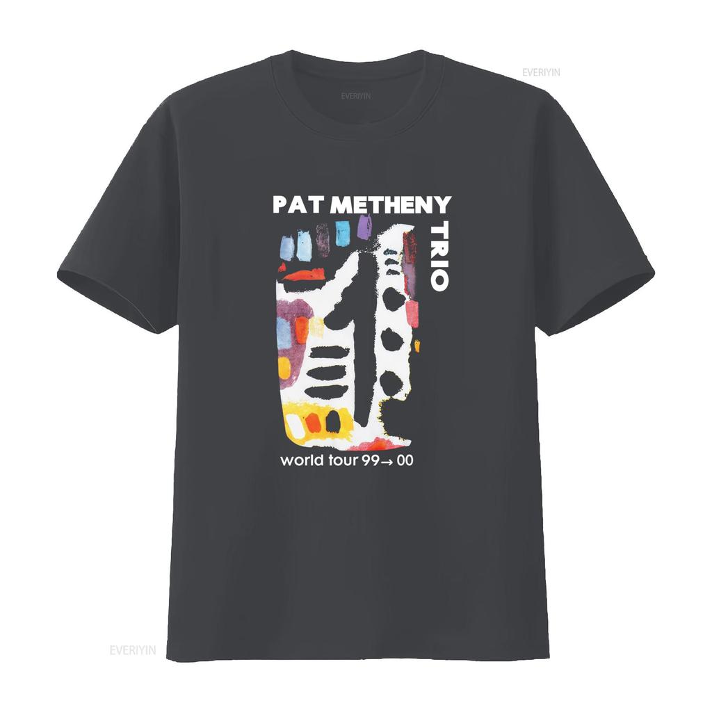 Vintage tričko Pat Metheny Trio World Tour 99 00 z roku 1999 vintage Vyprané Prodyšné Měkké Stylové pro muže Univerzální grafické