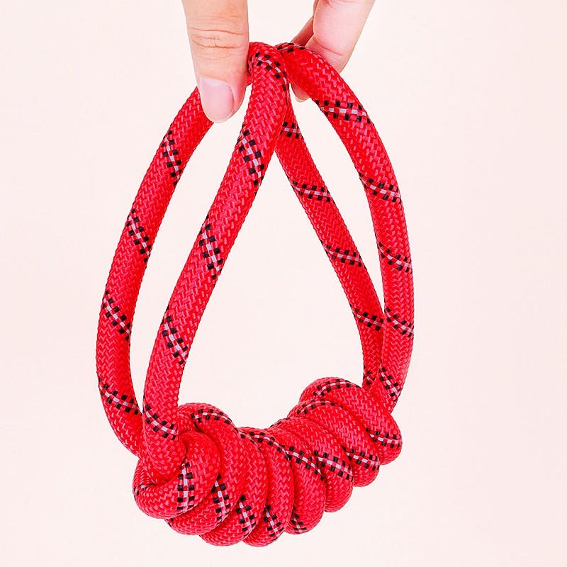 Dog Toys Cotton Ropes Dogs Toy Reflective Knot Rope Toys for Dog Teeth Molar Chew Proof Rope Dogs Training Toy Puppy Accessories