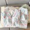 Summer New Pajamas Women's Short-sleeved Shorts Thin Cloud Cotton Cartoon Cute Large Size Korean Version Loungewear