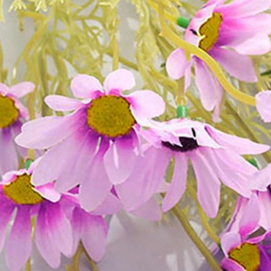 Artificial Flower Bouquet 2 or 5 Stems 21 Inch Realistic Silk Flowers with Detachable Bendable Stems UV Resistant Fake Flower Home Wedding Decor