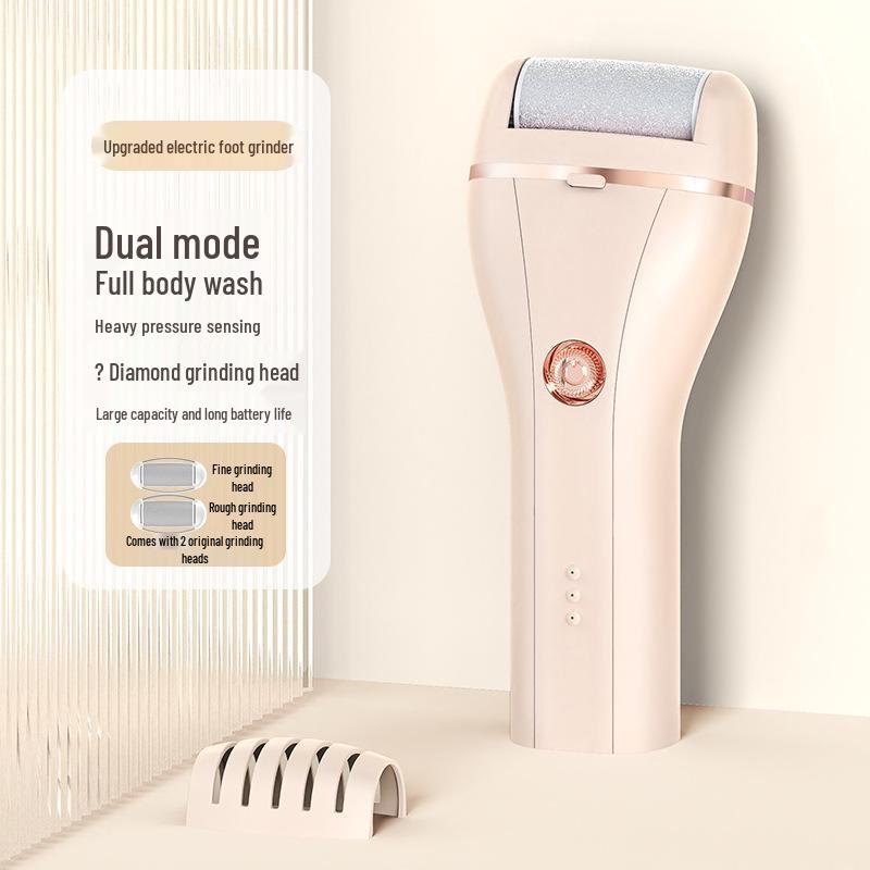

USB Rechargeable Electric Foot Scrubber for Mother and Baby - Long Battery Life, Anti-Scratch, Removes Calluses & Dead Skin. One Head