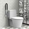 Foldable Toilet Armrest Aluminum Alloy Elder Handrails Practical Grab Bars Rails