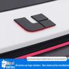 Ideal L9-L6 Black Tailgate & Hood Emblem Lettering Sticker Modification